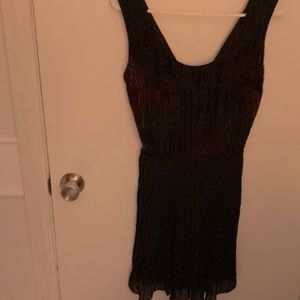 Black Label- Crushed velvet dress- Like New